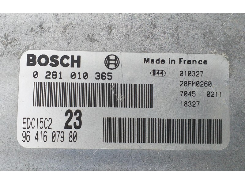 Recambio de centralita motor uce para citroën c5 berlina 2.0 hdi referencia OEM IAM 9641607980 69972 R