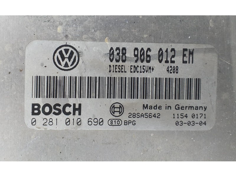 Recambio de centralita motor uce para seat cordoba berlina (6l2) fresh referencia OEM IAM 038906012EM 70236 R