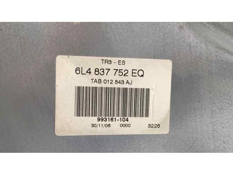 Recambio de elevalunas delantero derecho para seat ibiza (6l1) ecomotive referencia OEM IAM 6L4837752EQ 44404  Recambio de elevalunas delantero derecho para seat ibiza (6l1) ecomotive referencia OEM IAM 6L4837752EQ 44404