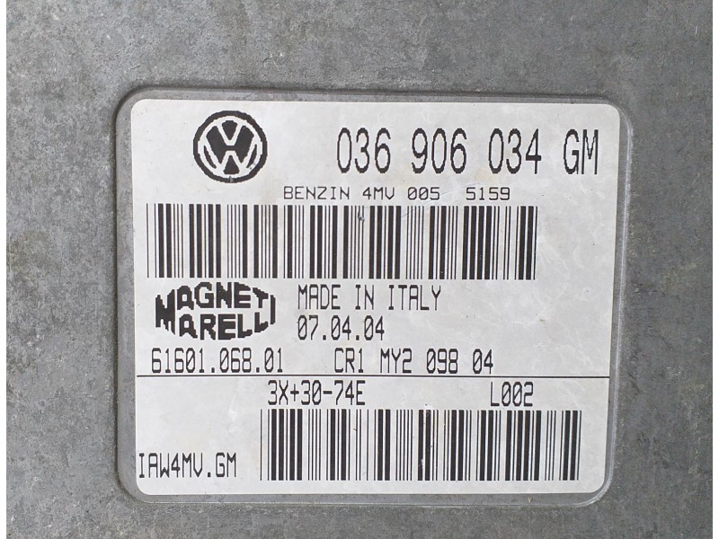 Recambio de centralita motor uce para seat ibiza (6l1) cool referencia OEM IAM 036906034GM 70370 R