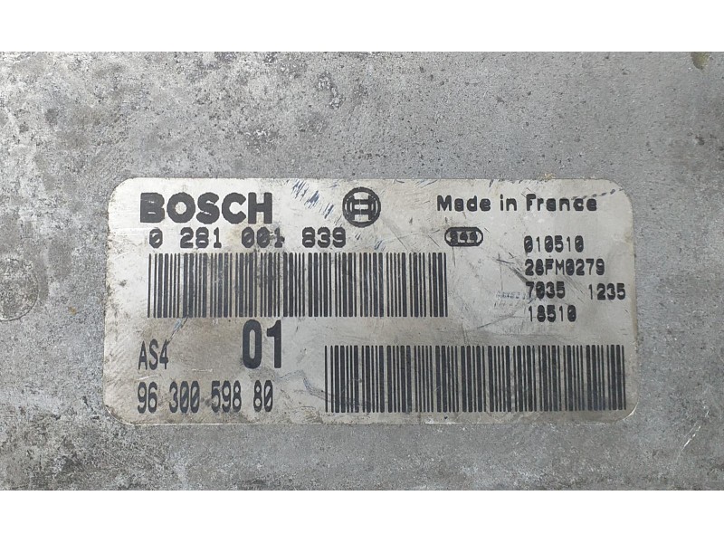 Recambio de centralita motor uce para citroën saxo 1.5 d image referencia OEM IAM 9630059880 70382 R