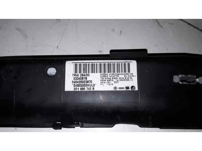 Recambio de airbag cortina delantero derecho para volkswagen phaeton (3d2/3d8) tdi v10 (5 asientos) referencia OEM IAM 3D1880742