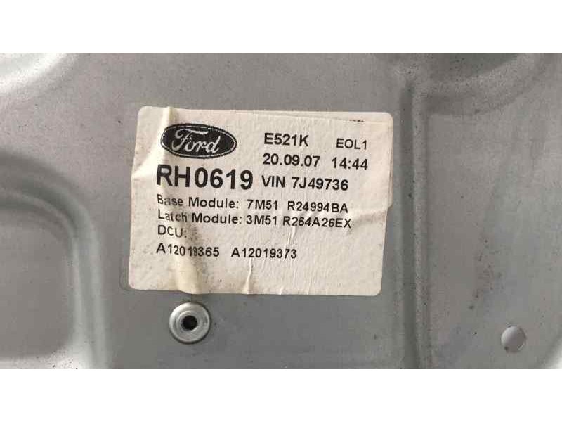 Recambio de elevalunas trasero derecho para ford focus c-max (cap) ambiente (d) referencia OEM IAM 7M51R045H22B 44416  Recambio de elevalunas trasero derecho para ford focus c-max (cap) ambiente (d) referencia OEM IAM 7M51R045H22B 44416