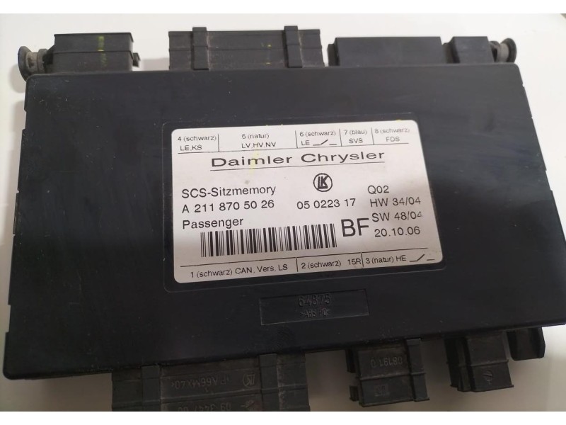 Recambio de modulo electronico para mercedes-benz clase r (w251) 320 cdi l (251.122) referencia OEM IAM A2118705026 78720 