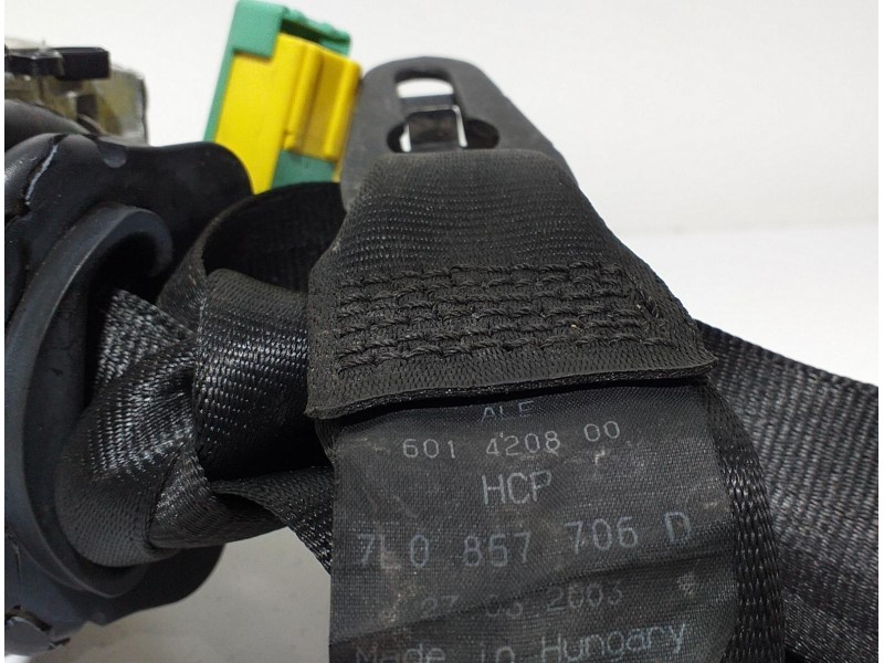 Recambio de cinturon seguridad delantero derecho para porsche cayenne (typ 9pa) 4.5 v8 cat referencia OEM IAM 7L0857706D 61584 