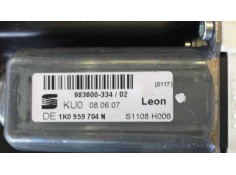 Recambio de elevalunas trasero derecho para seat leon (1p1) sport referencia OEM IAM 1K0959704N 44634  2