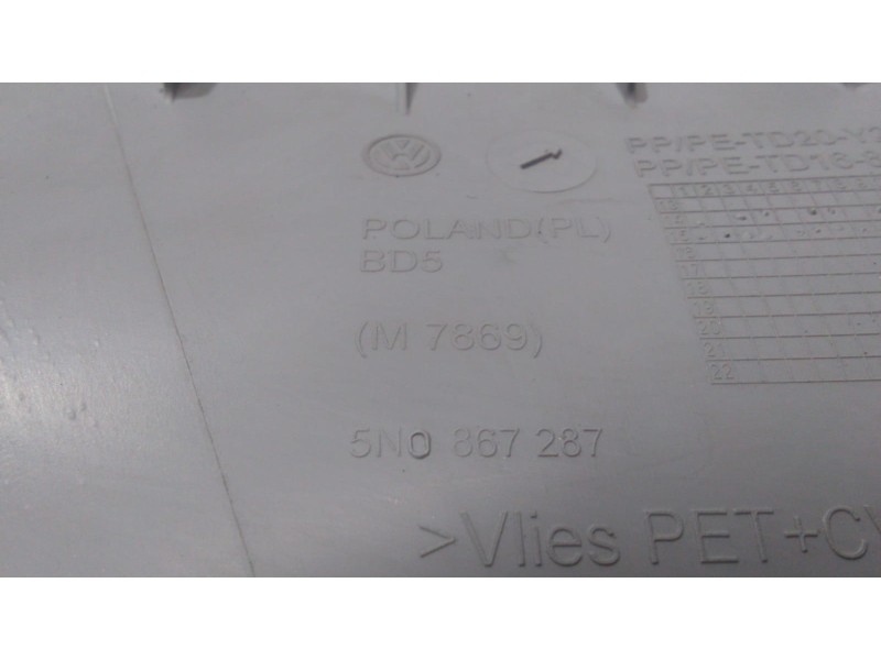 Recambio de molduras traseras para volkswagen tiguan (5n2) r-line bluemotion referencia OEM IAM 5N0867287 50133 