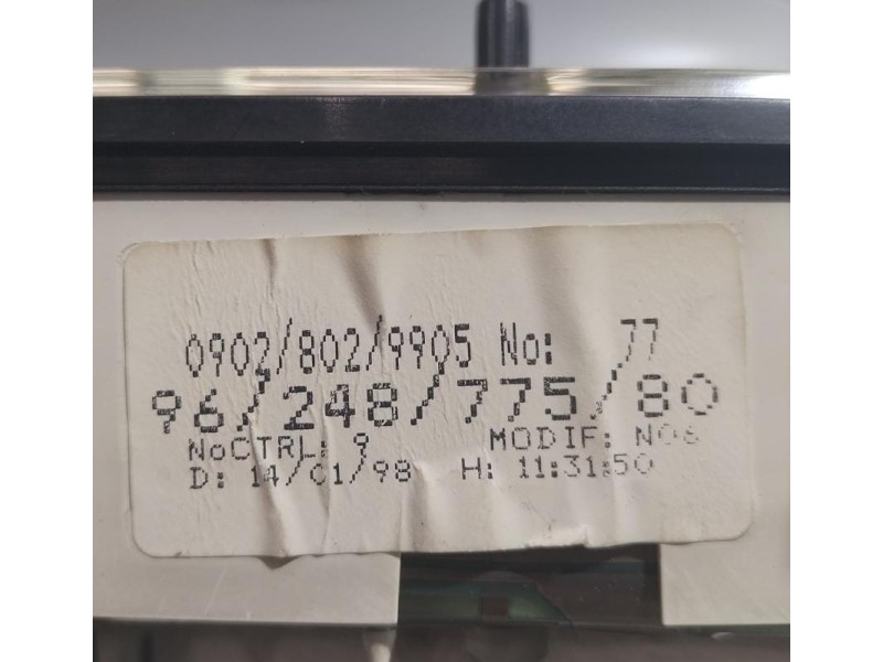 Recambio de cuadro instrumentos para citroën saxo 1.5 d image referencia OEM IAM 9624877580 78948 