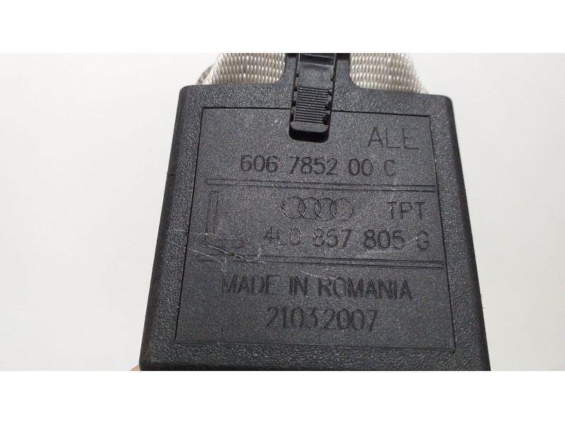 Recambio de cinturon seguridad trasero izquierdo para audi q7 (4l) 4.2 tdi (240kw) referencia OEM IAM 4L0857811 61761 