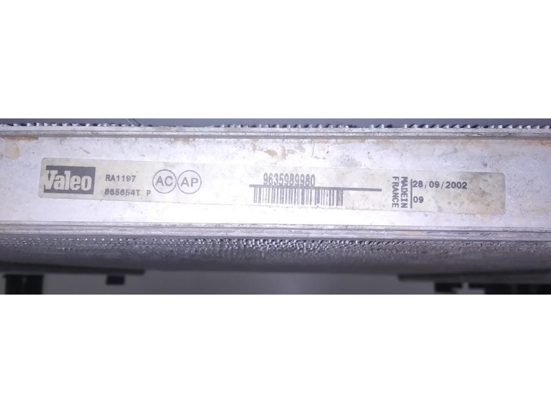 Recambio de radiador agua para citroën c5 berlina 2.0 hdi x referencia OEM IAM 9635989980 50359 