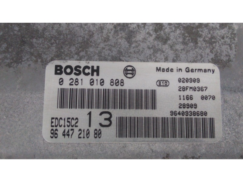 Recambio de centralita motor uce para citroën c5 berlina 2.0 hdi x referencia OEM IAM 9644721080 50361 