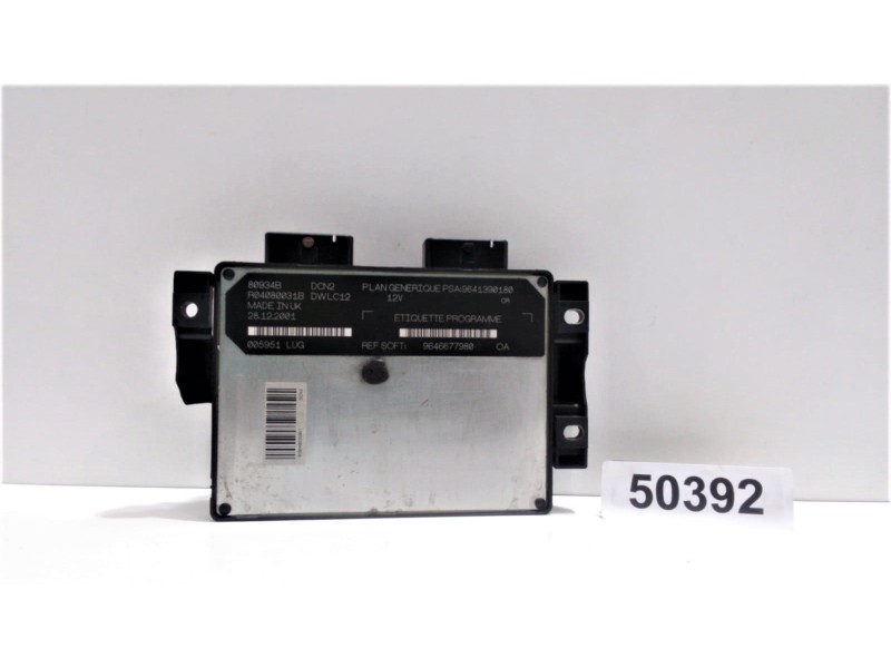 Recambio de centralita motor uce para citroën xsara berlina 1.9 d sx referencia OEM IAM 9646677980 50392 