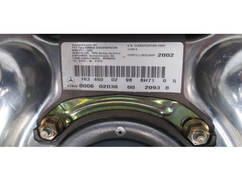 Recambio de kit airbag para mercedes-benz clase m (w163) 400 cdi (163.128) referencia OEM IAM 1635422218 50464 