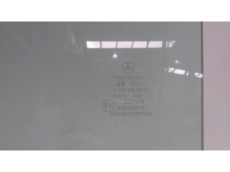 Recambio de luna trasera izquierda para mercedes-benz clase m (w163) 400 cdi (163.128) referencia OEM IAM A1637350910 50501 