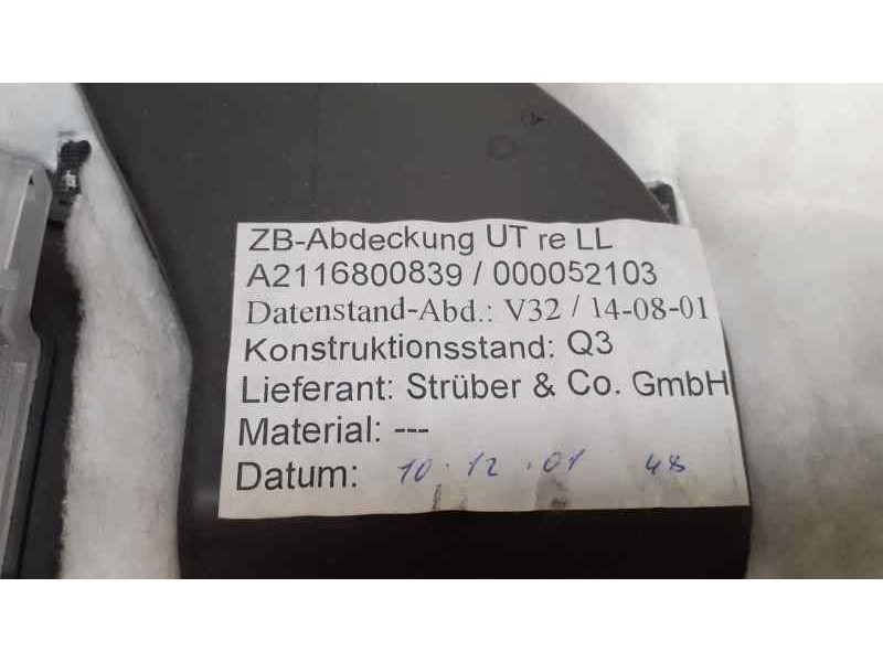 Recambio de salpicadero para mercedes-benz clase e (w211) berlina 2.6 cat referencia OEM IAM A2116800839 37987 