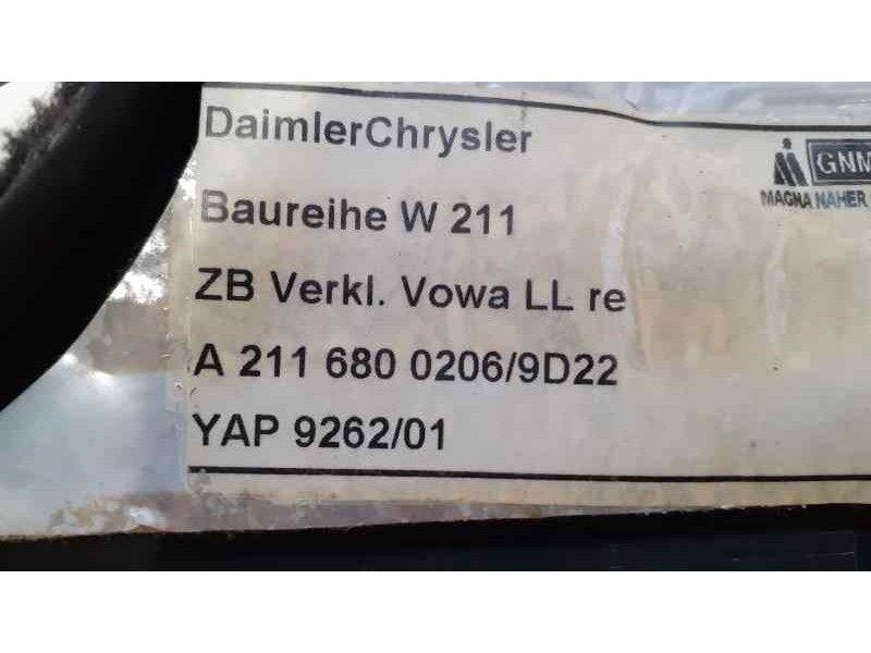 Recambio de juego tapizados / cartoneras para mercedes-benz clase e (w211) berlina 2.6 cat referencia OEM IAM A2116800206 37989 