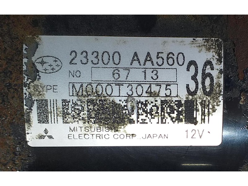 Recambio de motor arranque para subaru legacy berl. b13 (bl) 2.0 cat referencia OEM IAM 23300AA560 70746 R