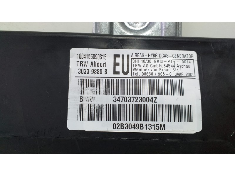 Recambio de airbag lateral derecho para bmw serie 3 berlina (e46) 325i referencia OEM IAM 34703723004Z 70809 