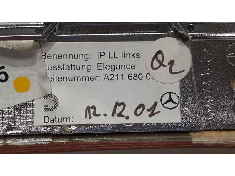 Recambio de salpicadero para mercedes-benz clase e (w211) berlina 2.6 cat referencia OEM IAM A2116800371 38065 