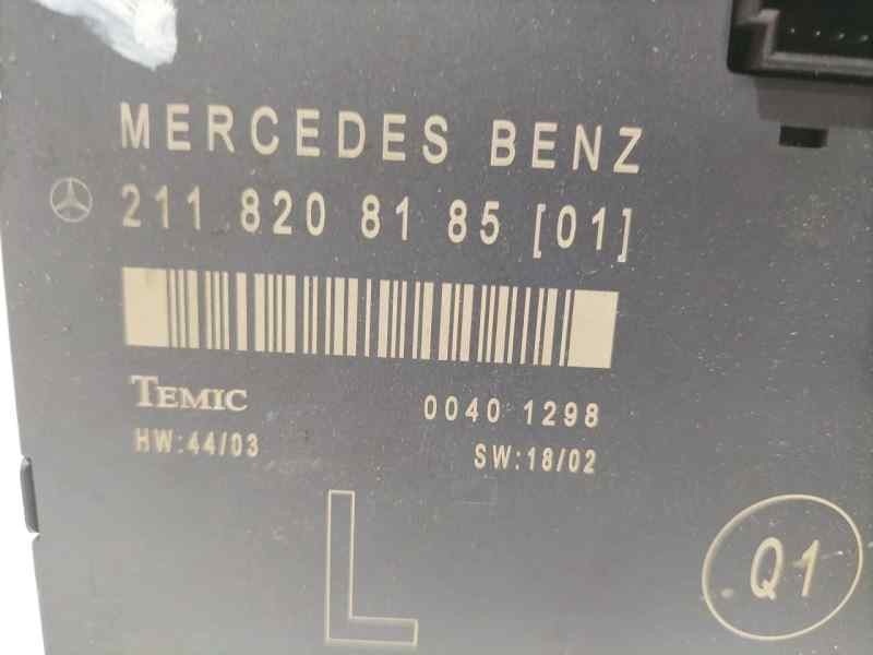 Recambio de modulo electronico para mercedes-benz clase e (w211) berlina e 320 cdi (211.026) referencia OEM IAM 2118208185 85102