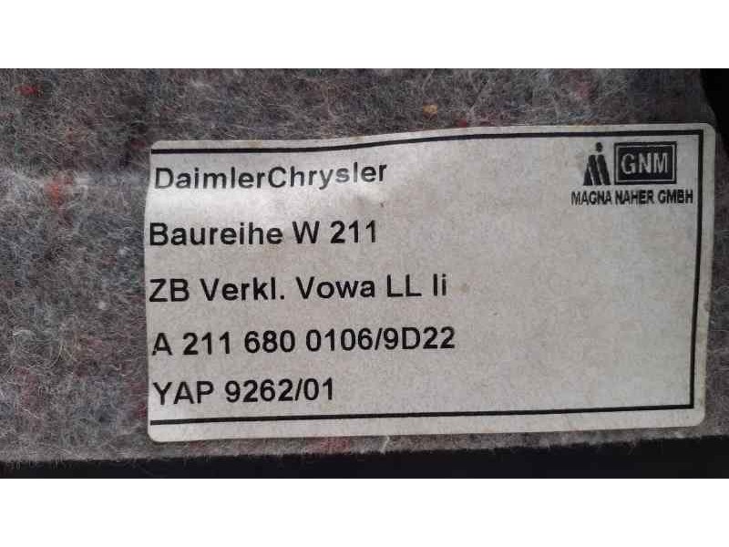 Recambio de juego tapizados / cartoneras para mercedes-benz clase e (w211) berlina 2.6 cat referencia OEM IAM A2116800106 38107 
