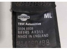 Recambio de cinturon seguridad trasero izquierdo para nissan micra (k12e) acenta referencia OEM IAM 88845AX311 82493  2