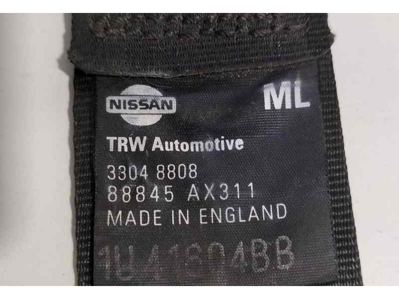 Recambio de cinturon seguridad trasero izquierdo para nissan micra (k12e) acenta referencia OEM IAM 88845AX311 82493 