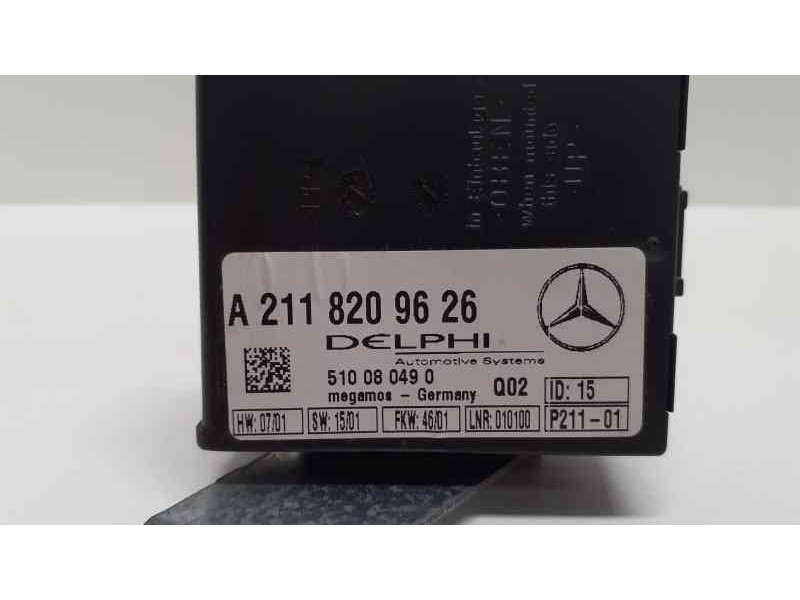 Recambio de modulo electronico para mercedes-benz clase e (w211) berlina 2.6 cat referencia OEM IAM A2118209626 38149 