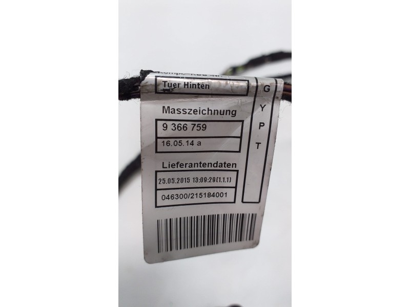 Recambio de puerta trasera izquierda para bmw serie 3 touring (f31) 318d referencia OEM IAM 9366759 50818 