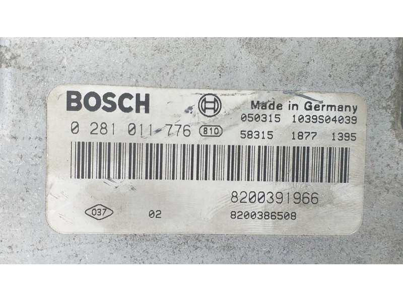 Recambio de centralita motor uce para renault scenic ii dynamique referencia OEM IAM 8200391966 70959 R