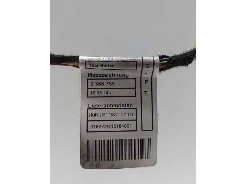 Recambio de puerta trasera derecha para bmw serie 3 touring (f31) 318d referencia OEM IAM 9366760 50819 