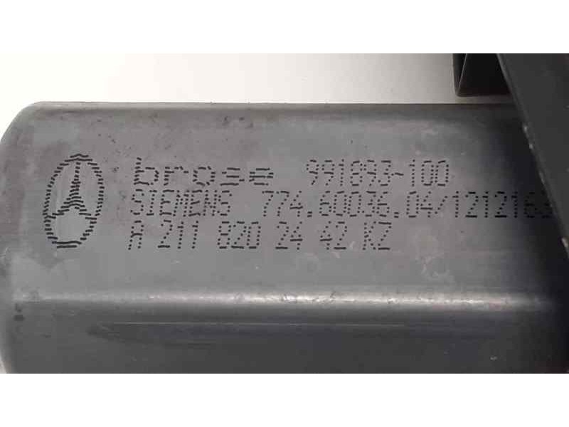 Recambio de elevalunas trasero izquierdo para mercedes-benz clase e (w211) berlina 2.6 cat referencia OEM IAM A2117300146 38160 