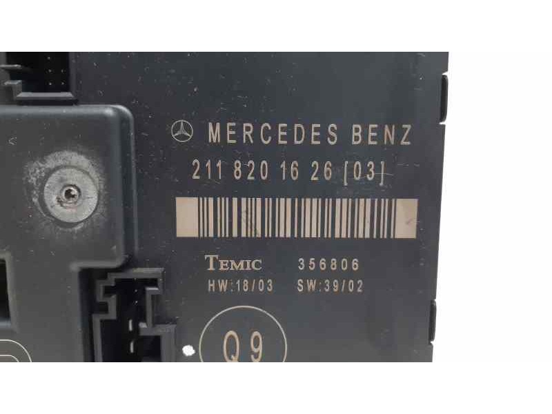 Recambio de modulo electronico para mercedes-benz clase e (w211) berlina 2.6 cat referencia OEM IAM 2118201626 38172 