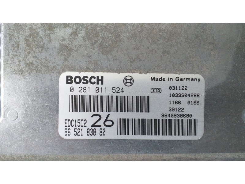 Recambio de centralita motor uce para citroën c5 berlina 2.0 hdi magic referencia OEM IAM 9652183880 70988 R