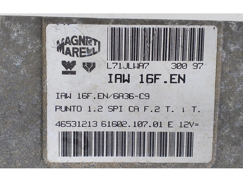 Recambio de centralita motor uce para fiat punto berl. (176) 60 star referencia OEM IAM 46531213 70995 R Recambio de centralita motor uce para fiat punto berl. (176) 60 star referencia OEM IAM 46531213 70995 R