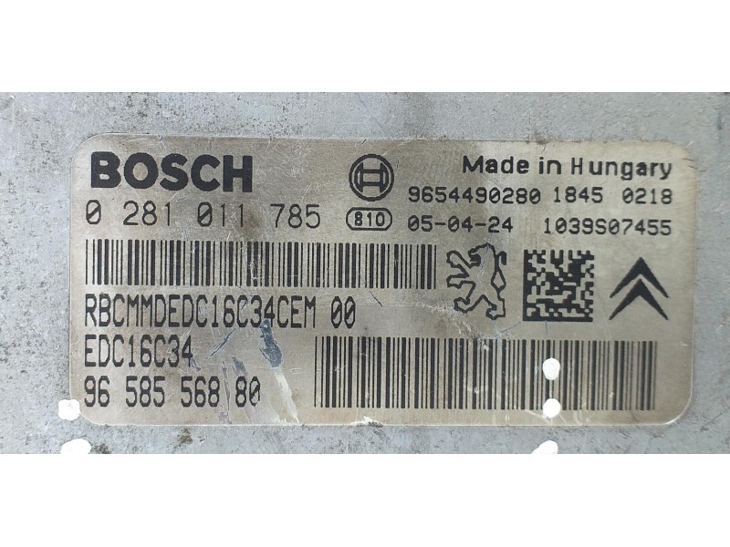 Recambio de centralita motor uce para citroën c2 audace referencia OEM IAM 9658556880 71079 R