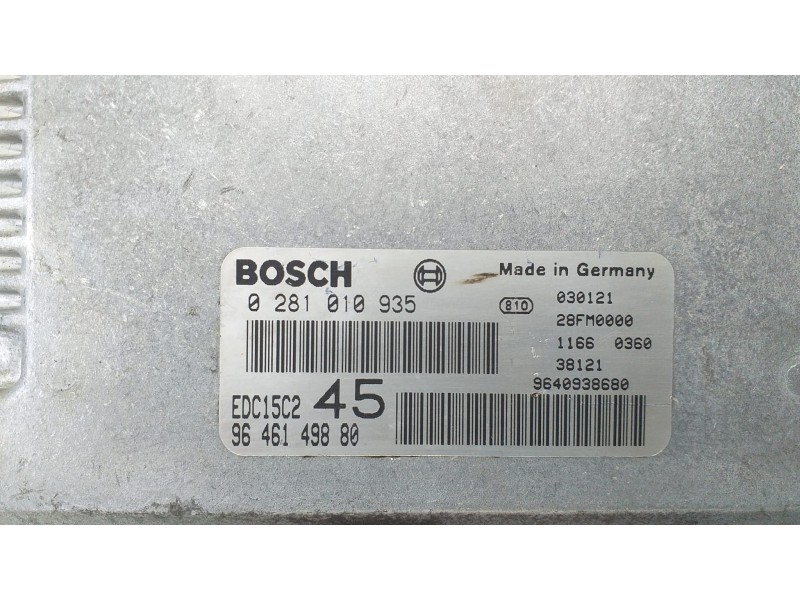 Recambio de centralita motor uce para peugeot 307 (s1) xr referencia OEM IAM 9646149880 71080 R