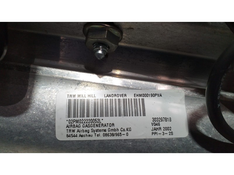Recambio de airbag delantero derecho para land rover range rover (lm) td6 hse referencia OEM IAM 30341967A 62515  Recambio de airbag delantero derecho para land rover range rover (lm) td6 hse referencia OEM IAM 30341967A 62515