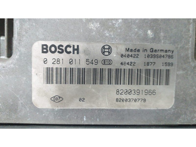 Recambio de centralita motor uce para renault megane ii berlina 3p confort authentique referencia OEM IAM 8200391966 71169 R