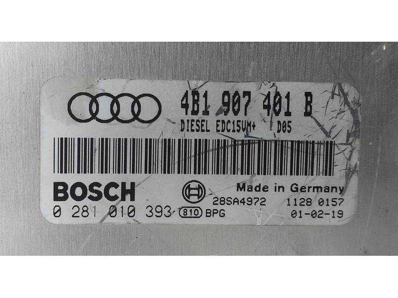Recambio de centralita motor uce para audi a6 berlina (4b2) 2.5 tdi referencia OEM IAM 4B1907401B 71234 R