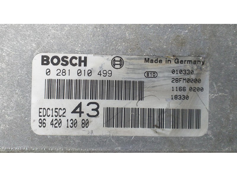 Recambio de centralita motor uce para citroën xsara berlina 2.0 hdi 66kw premier referencia OEM IAM 9642013080 71239 R