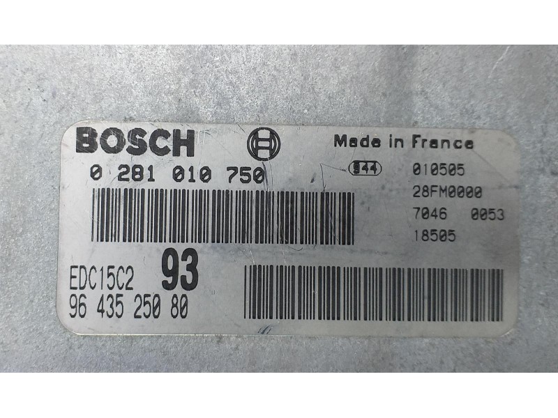 Recambio de centralita motor uce para citroën xsara picasso 2.0 hdi referencia OEM IAM 9643525080 71253 R