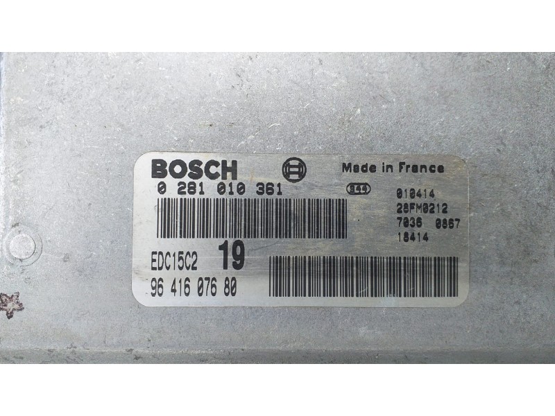 Recambio de centralita motor uce para peugeot 406 berlina (s1/s2) srdt referencia OEM IAM 9641607680 71254 R