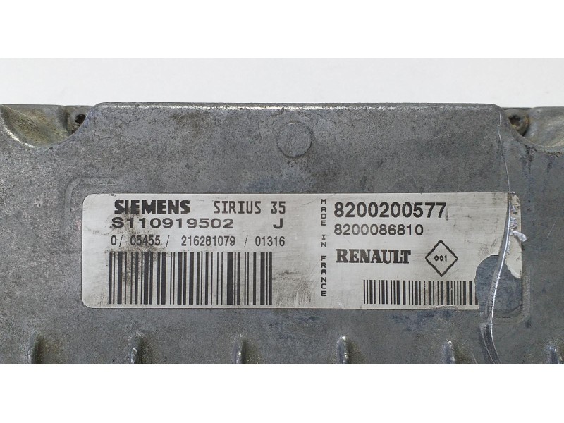 Recambio de centralita motor uce para renault laguna ii (bg0) authentique referencia OEM IAM 8200200577 71256 R