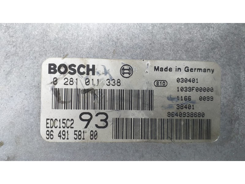 Recambio de centralita motor uce para peugeot 406 berlina (s1/s2) stdt pack sport referencia OEM IAM 9649158180 71280 R