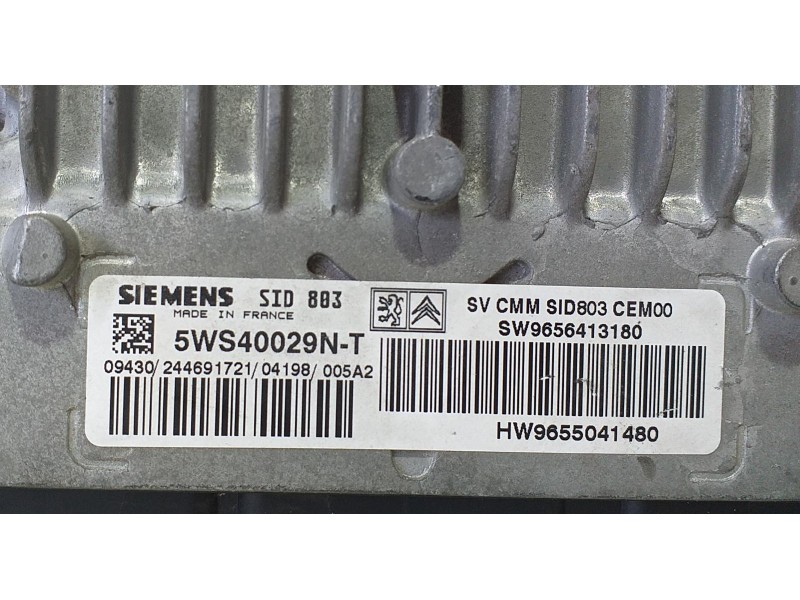 Recambio de centralita motor uce para citroën c4 berlina exclusive referencia OEM IAM 9655041480 71315 R