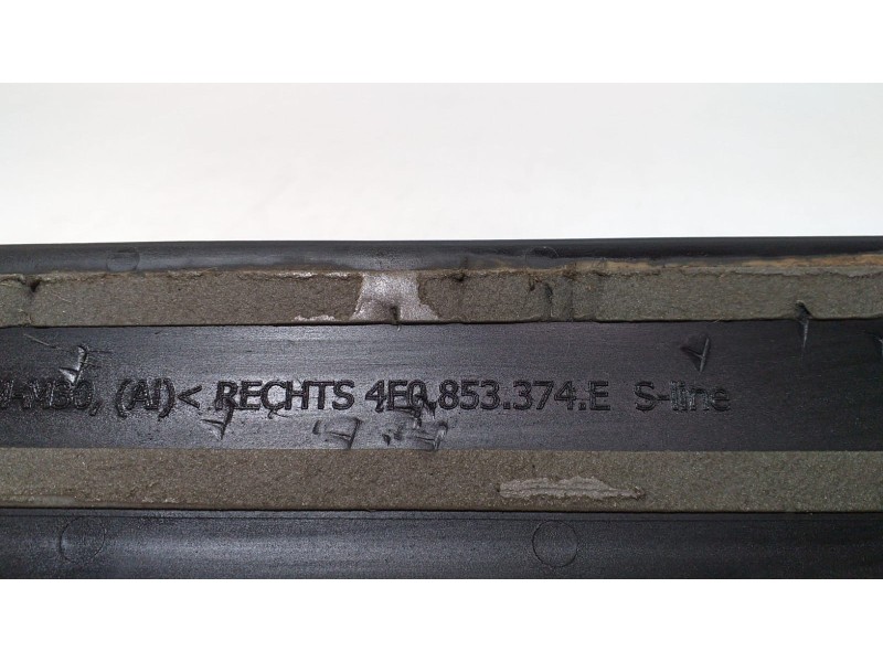 Recambio de molduras delanteras para audi s6 berlina (4f2) 5.2 referencia OEM IAM 4F0853374E 62734 