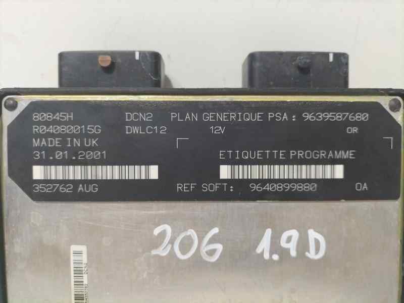 Recambio de centralita motor uce para peugeot 206 berlina xn referencia OEM IAM 9639587680 84937 