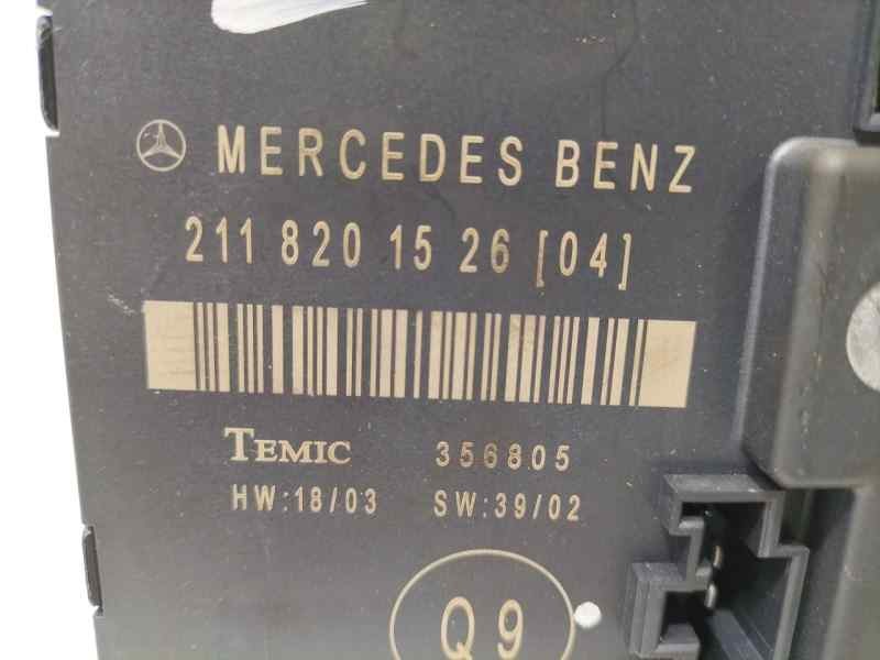 Recambio de modulo electronico para mercedes-benz clase e (w211) berlina e 320 cdi (211.026) referencia OEM IAM 2118201526 85160