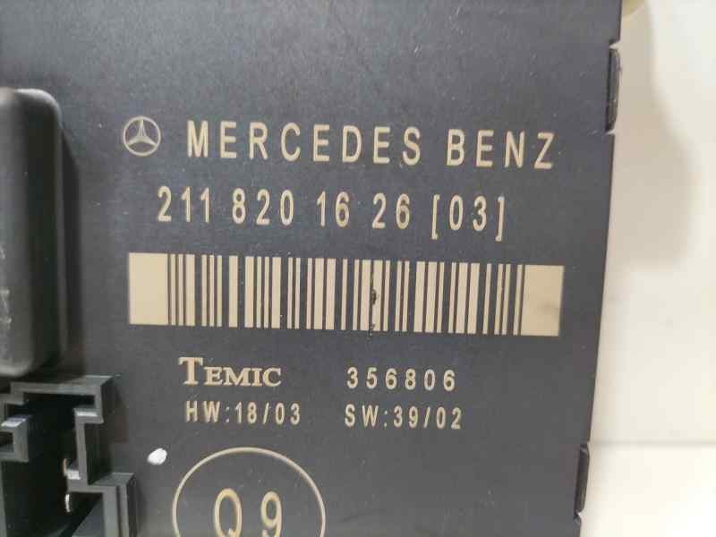 Recambio de modulo electronico para mercedes-benz clase e (w211) berlina e 320 cdi (211.026) referencia OEM IAM 2118201626 85161